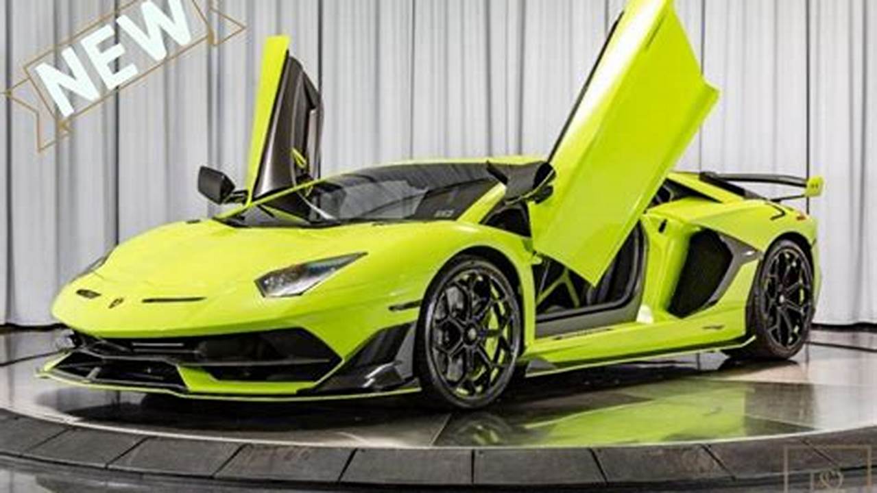 Own the Ultimate Driving Machine: Lamborghini SVJ for Sale