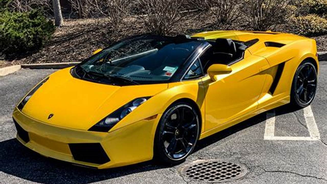 Unleash Your Inner Speed Demon with a Lamborghini Gallardo for Sale